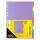 Idena Kartonregister 12teilig 6 Farben 150g/m² DIN A4
