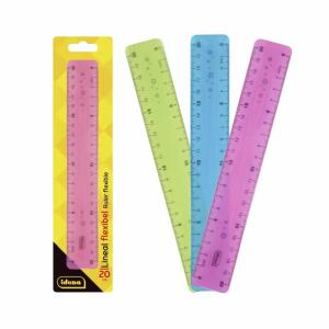 Idena Lineal PP flexibel 20cm 3fach sortiert