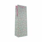 Idena Flaschentasche Blumen Kraftpapier 140g/m²...