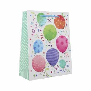 Idena Geschenktasche Ballons Kupferpapier 128g/m² 18x23x8cm