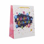 Idena Geschenktasche Happy Birthday Ballons Kupferpapier...