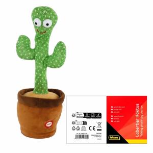 Idena Plüsch Laber Kaktus 33cm