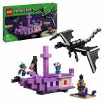LEGO Minecraft Der Enderdrache und das Endschiff