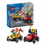 LEGO CITY Fahrzeuge Pizzalieferwagen vs. Löschauto