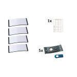 Namensschild, 70 x 30 mm, Magnethalterung, anthrazit...