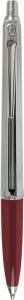 Kugelschreiber EPOCA CHROME, Schaft chrom/burgundrot, Mine 1,0 mm