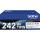 Twin Pack Toner TN-242BK, für Brother Drucker, 2 x 2.500 Seiten, schwarz