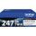 Twin Pack Toner TN-247BK, für Brother Drucker, 2 x ca. 3.000 Seiten, schwarz