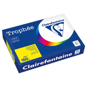 Kopierpapier Trophee, DIN A4, 160g/qm, 250 Blatt, kanariengelb