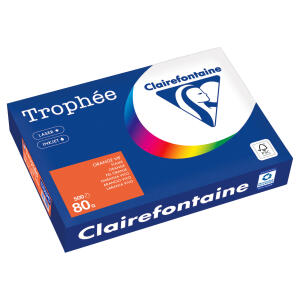 Kopierpapier Trophee, DIN A4, 80g/qm, 500 Blatt, orange