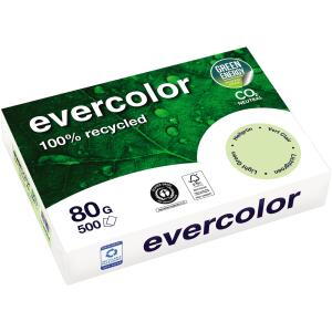 Kopierpapier, DIN A4, 80g/qm, 500 Blatt, Recycling, hellgrün