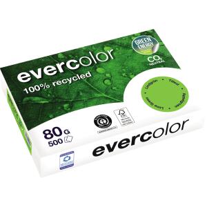 Kopierpapier, DIN A4, 80g/qm, 500 Blatt, Recycling, lindgrün