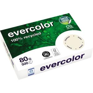 Kopierpapier, DIN A4, 80g/qm, 500 Blatt, Recycling, chamois