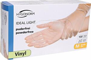 Vinylhandschuhe Ideal, puderfrei, transparent, Gr. 8/M, 100 Stück