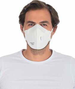 Atemschutzmasken FFP2 NR mit Ventil, Vlies, Universalgröße, weiß, 10 Stück