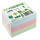 Haftnotiz, 75 x 75 mm, Pastell Mix grün, blau, rosa, 100 Blatt/Block, 6 Blöcke, Pergaminverpackung, FSC®-zertifiziert