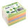 Haftnotiz, 75 x 75 mm, Spring Mix grün, gelb, orange, violett, 100 Blatt/Block, 6 Blöcke, Pergaminverpackung, FSC®-zertifiziert