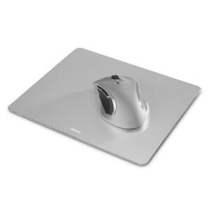Mauspad Alu, für alle gängigen Maustypen, silber