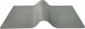 Schreibunterlage the flat mat, (L x H) 800 x 400 mm, Kunststoff, rollbar, grau