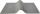 Schreibunterlage the flat mat 800 x 400 mm, Kunststoff, rollbar, grau