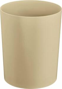 Sicherheitspapierkorb, Kunststoff, schwer entflammbar, TÜV-zertifiziert, 13 Liter, beige