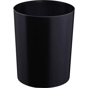Sicherheitspapierkorb, Kunststoff, schwer entflammbar, TÜV-zertifiziert, 13 Liter, schwarz