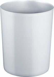 Sicherheitspapierkorb, Aluminium-Einsatz, Kunststoff, schwer entflammbar, TÜV-zertifiziert, 13 Liter, lichtgrau