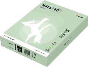 Kopierpapier Maestro Color DIN A4, 160 g/qm, lindengrün, 250 Blatt