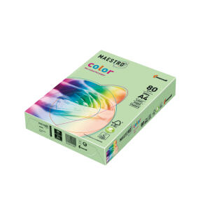 Kopierpapier Maestro Color DIN A4, 80 g/qm, mittelgrün, 500 Blatt