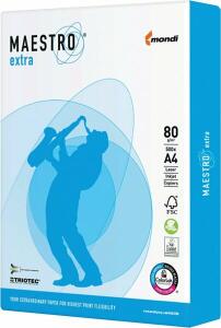 Kopierpapier Maestro Extra DIN A4, 80 g/qm, weiß, 500 Blatt