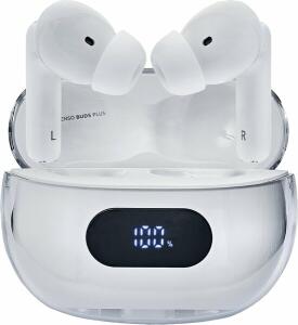 Kopfhörer Buds Plus T310AE, Digitale Prozentanzeige, Active Noise Cancelling, Environmental Noise Cancelling, Touchsteuerung, 25 h Laufzeit, weiß