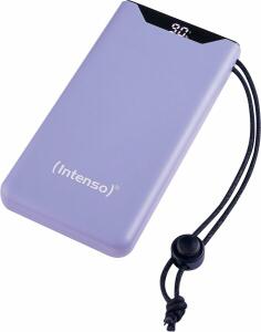 Powerbank F10000, Lithium-Polymer-Akku 10000 mAh, USB-C-Kabel, Power Delivery 3.0 (20W), lila
