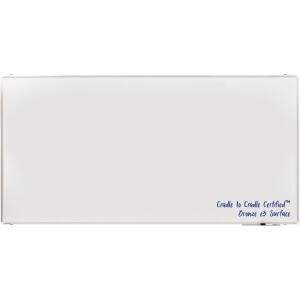 Whiteboard PREMIUM PLUS 120 x 240 cm, kratzfest, emailliert, weiß, Alu-Rahmen, weiße Kunststoffecken, Ablage 30 cm