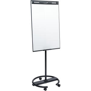 Flipchart easy tripod, Whiteboard-Oberfläche lackierter Stahl, für alle gängigen Papierblockformate, magnetisch, trocken abwischbar, Rundfuß