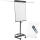 Flipchart pro tripod, Whiteboard-Oberfläche lackierter Stahl, ausklappbare Seitenarme, magnetisch, trocken abwischbar, Rundfuß