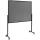 Multiboard Premium XL, mobile Pinnwand, Whiteboard, Flipchart, magnetische Oberfläch, lackiert, vertikal/horizontal montierbar, Pinwand grau