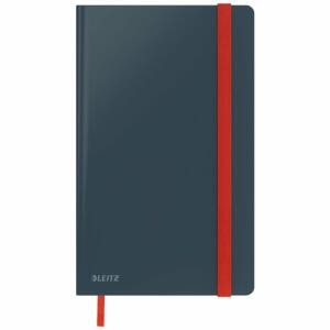 Notizbuch Cosy, DIN A5, kariert, grau, Gummibandverschluss, 80 Blatt, Soft-Touch-Oberfläche, FSC®-zertifiziert