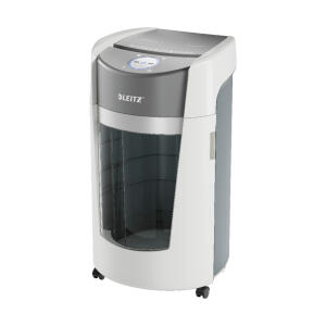 Aktenvernichter IQ OptiMax Office, Sicherheitsstufe P5, Mikroschnitt 2 x 15 mm, Laufzeit 120 min, Abkühlzeit 45 min, weiß