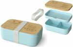 Brotdose 970ml 4-tlg, verschiebbarer Trennsteg, Motiv Lama