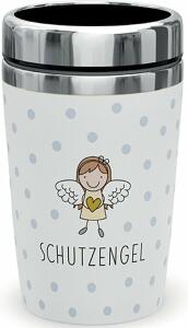 Thermobecher to go 240ml, Doppelwand-Edelstahleinsatz Motiv Schutzengel