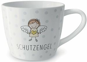 Porzellanbecher 400ml Motiv Schutzengel