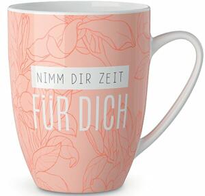 Porzellanbecher 250ml Motiv Blüte