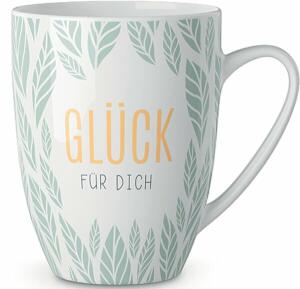 Porzellanbecher 250ml Motiv Blatt
