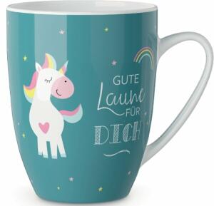 Porzellanbecher 250ml Motiv Einhorn
