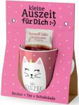 Porzellanbecher 250ml + 1 Teebeutel + Schokolade 40g...