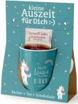 Porzellanbecher 250ml + 1 Teebeutel + Schokolade 40g...