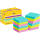 Haftnotiz Super Sticky Note, 47,6 x 47,6 mm, Cosmic Collection türkis, neongrün, tropicalpink, guavapink, 90 Blatt/Block, 12 Blöcke