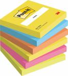 Haftnotiz Notes, 76 x 76 mm, neongelb, paradiseblau,...