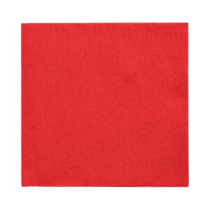 Servietten 32 x 32 cm, unifarben, 150 Stück, rot