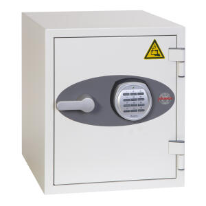 Tresor Battery Titan, elektrisches Schloss, Volumen 25 Liter, weiß